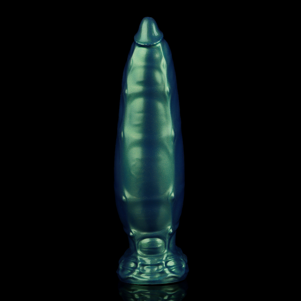 緑の鎧の空気入りディルド