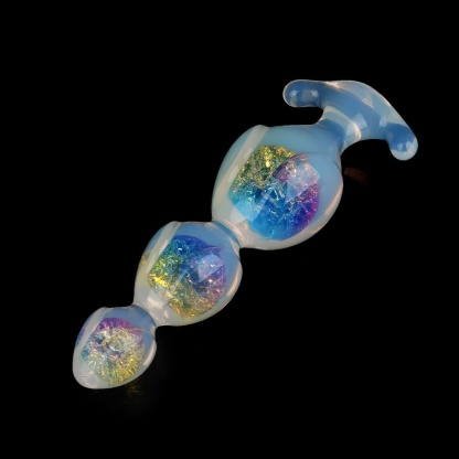 カラフルビーンポッド風水晶肛門プラグ