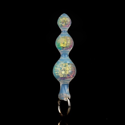 多色クリスタル、波紋をイメージした肛門プラグ