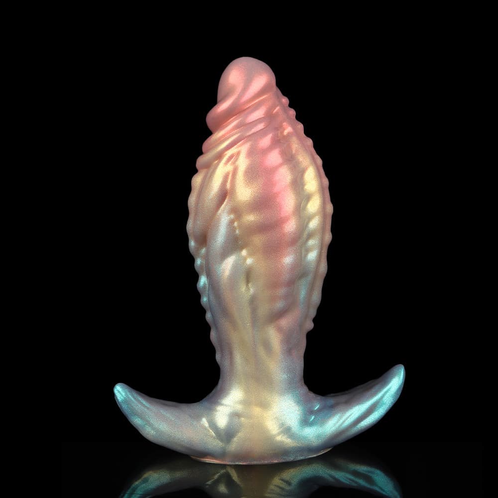 幻のような色合いで彩られたワンダーサラマンダー型アナルプラグ