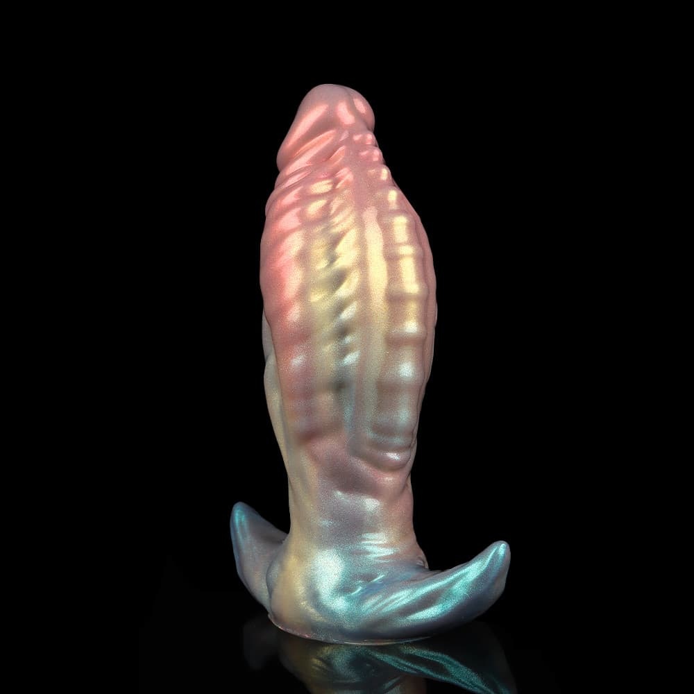 幻のような色合いで彩られたワンダーサラマンダー型アナルプラグ