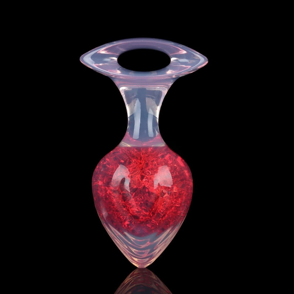 爱心クリスタルアナルプラグ 9色展開、3サイズ展開