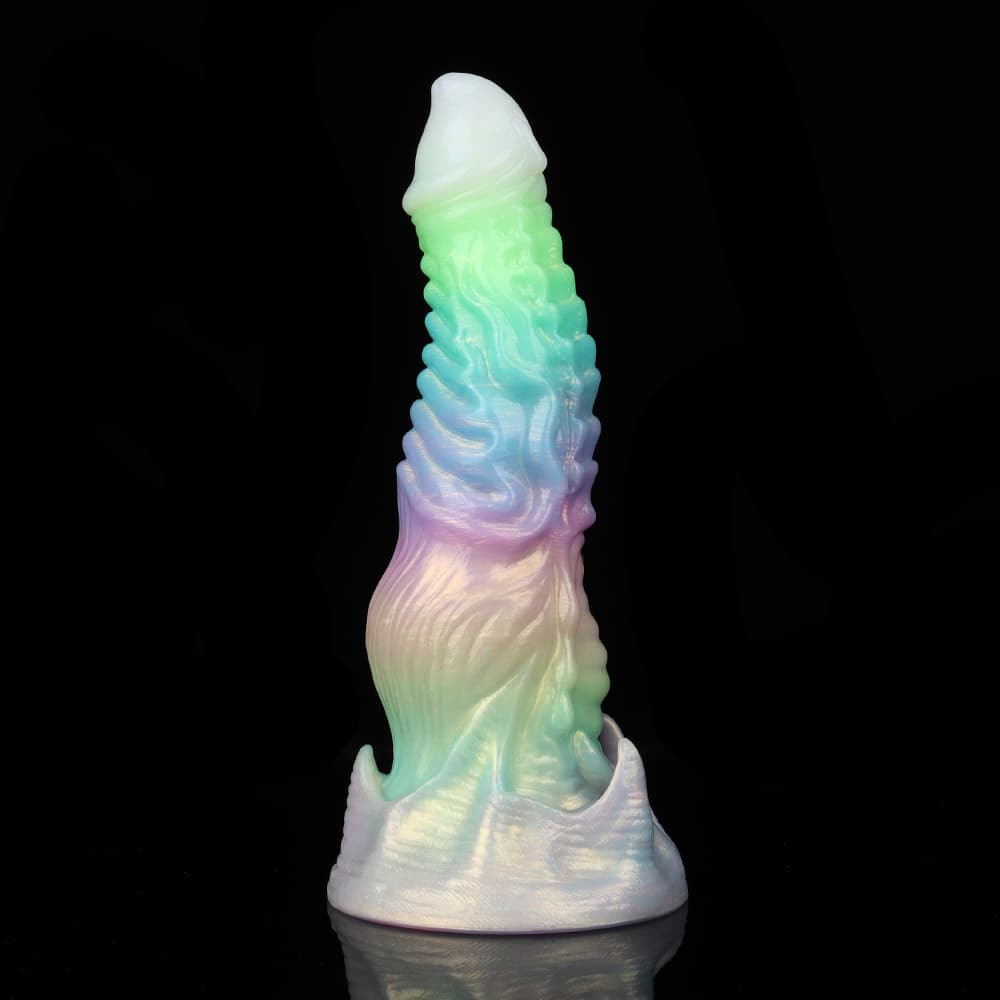 夜光カラフルグラデ、鬼魔風夜光電動振動ディルド