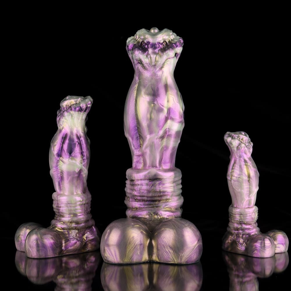 藤色の光沢を持つ藤花風ディルド