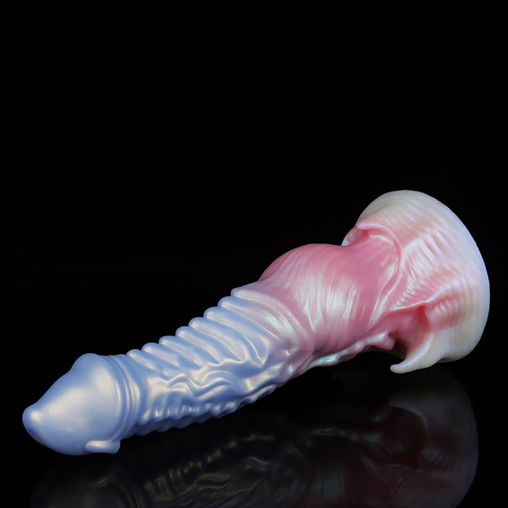 ピンクブルーグラデ、鬼魔風ディルド