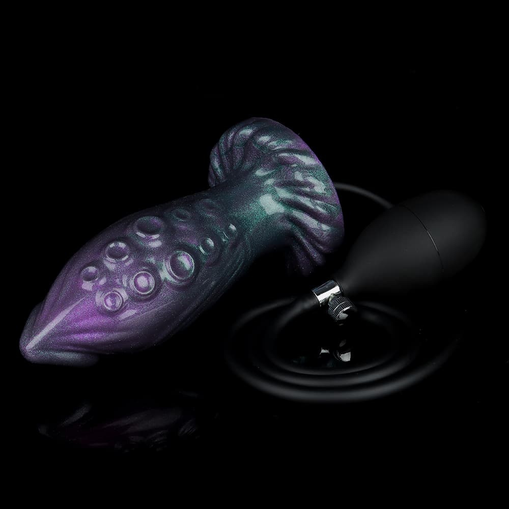 深淵紫色インフレータブルアナルプラグ