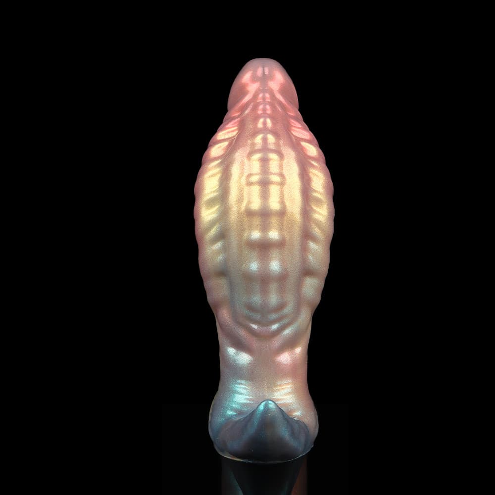 幻のような色合いで彩られたワンダーサラマンダー型アナルプラグ