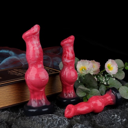 ピンクカラーの「スキンドッグ」ディルド 成人向け快楽アイテム