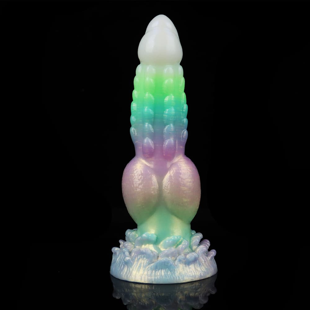 夜光カラフルグラデ、野狗（やけいぬ）風夜光電動振動ディルド