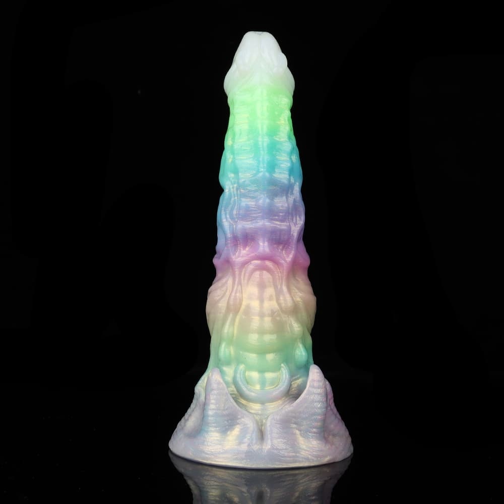 夜光カラフルグラデ、鬼魔風夜光電動振動ディルド