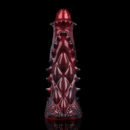 鮮烈な赤で彩られた「刺頭佬」風ディルド