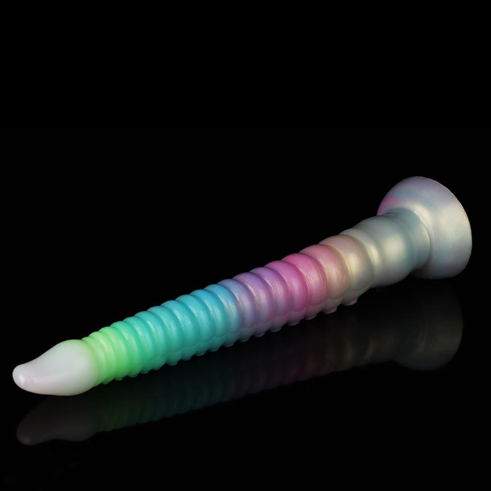 夜光カラフルグラデ、蛸（章鱼）触手風夜光電動ディルド
