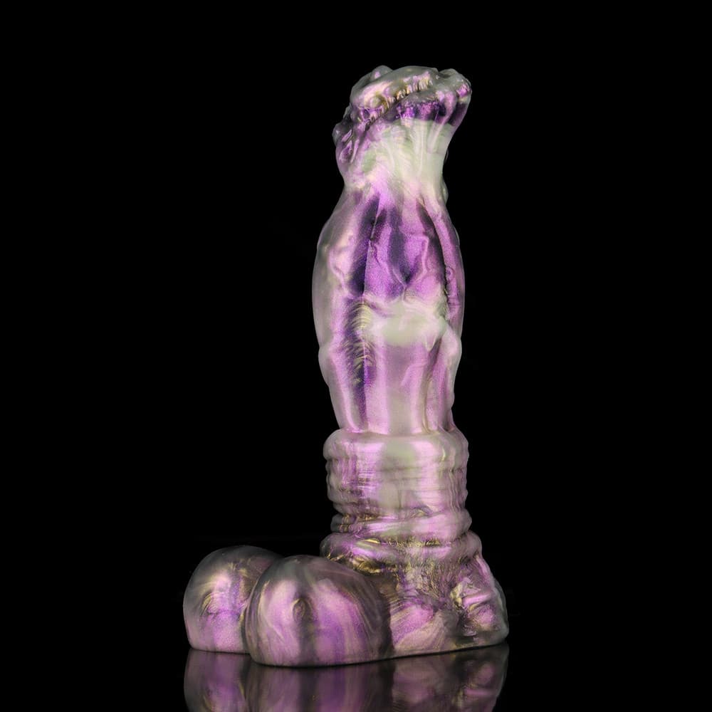 藤色の光沢を持つ藤花風ディルド