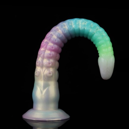 夜光カラフルグラデ、蛸（章鱼）触手風夜光電動ディルド