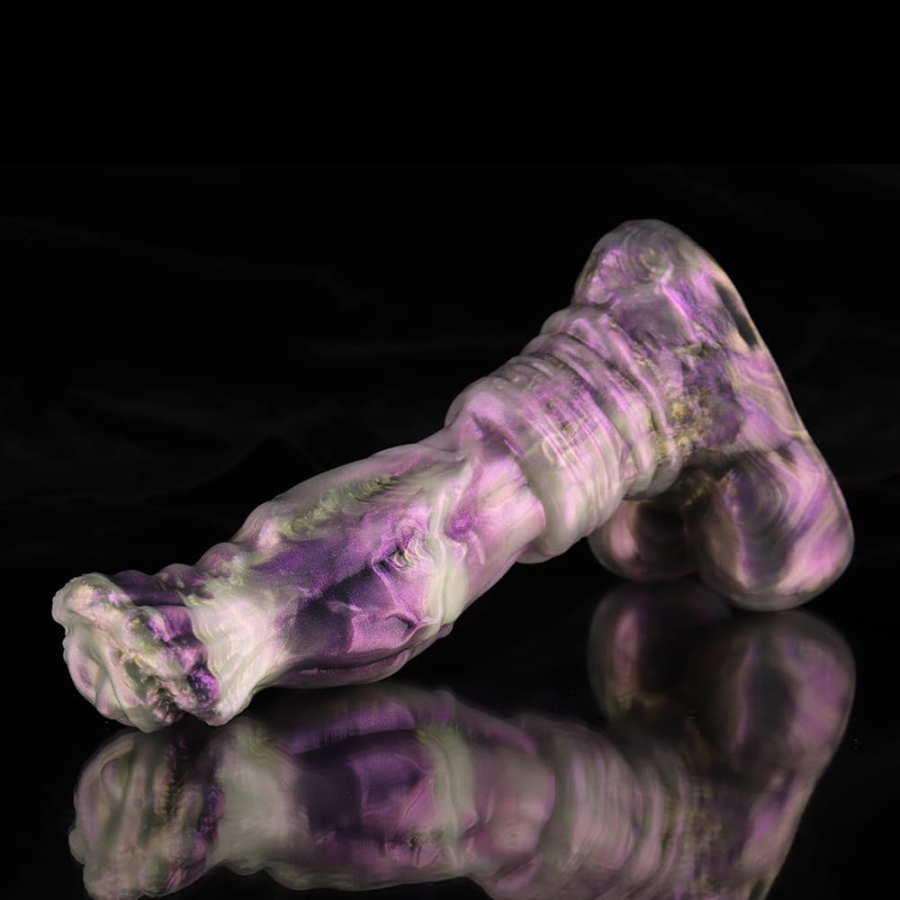 藤色の光沢を持つ藤花風ディルド