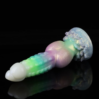 夜光カラフルグラデ、野狗（やけいぬ）風夜光電動振動ディルド