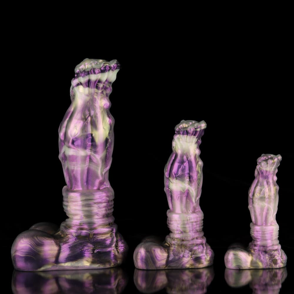 藤色の光沢を持つ藤花風ディルド