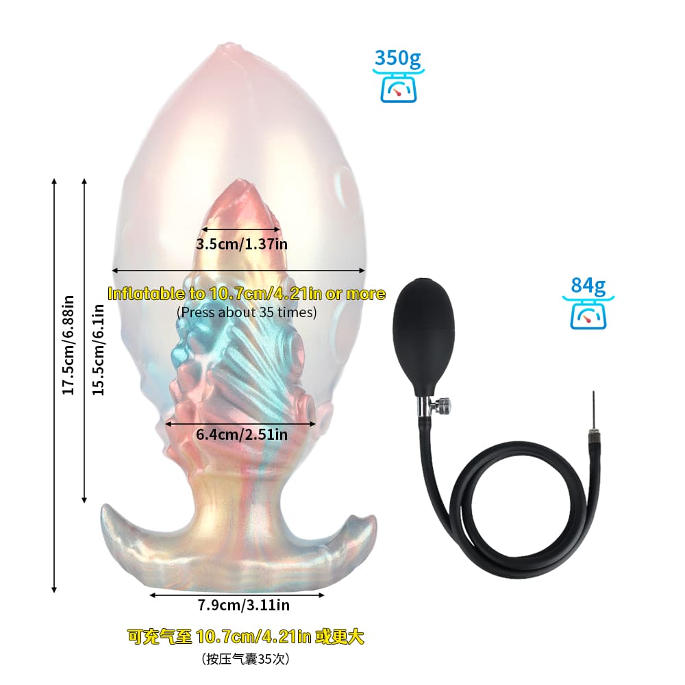 カラフルな空気入りディルド