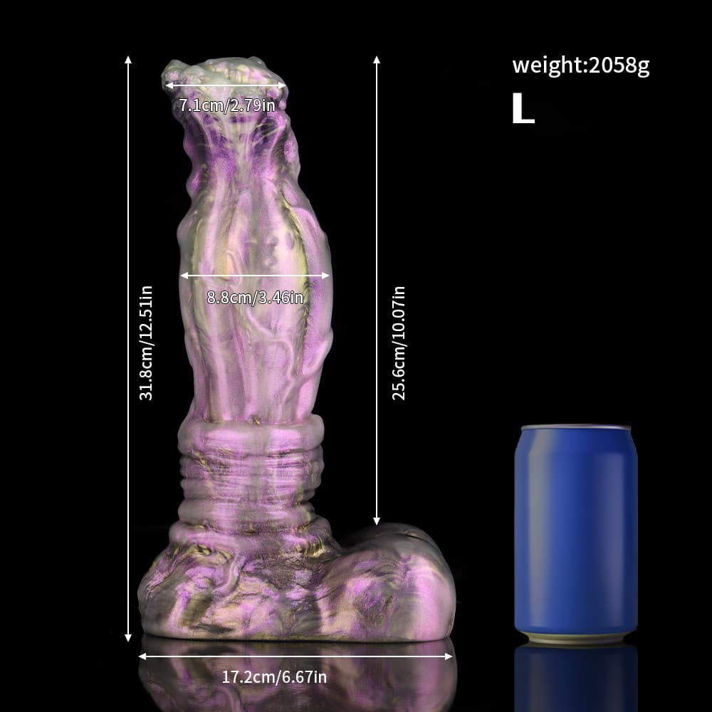 藤色の光沢を持つ藤花風ディルド