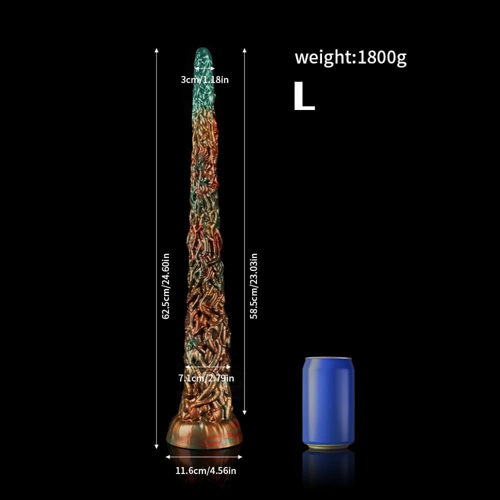 幻のような色合いで彩られたツタ型ディルド