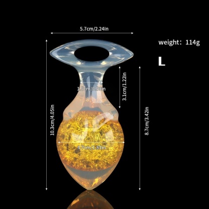 矢印型クリスタルアナルプラグ 9色、3サイズ