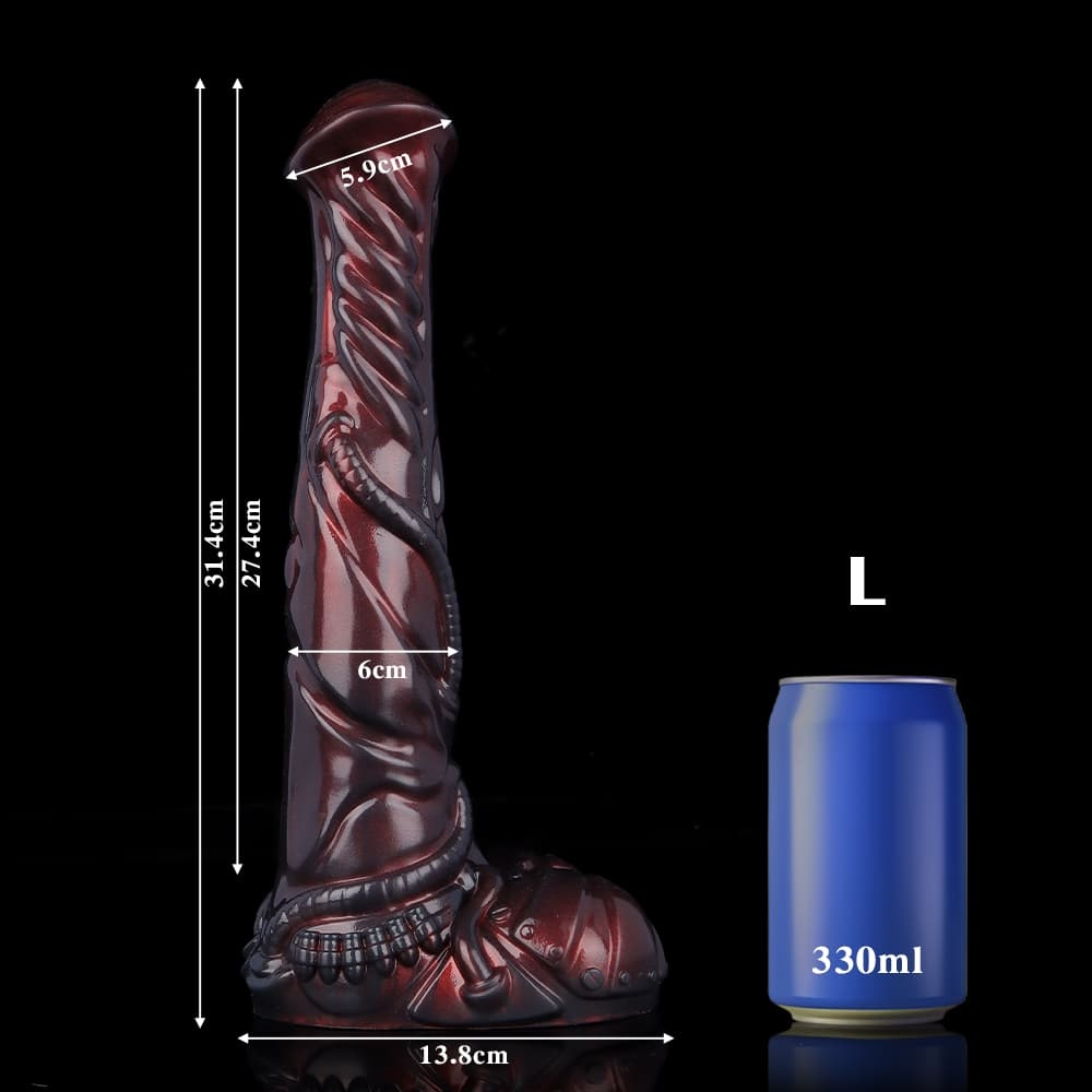 濃厚な赤銅色で彩られた機械戦馬型ディルド