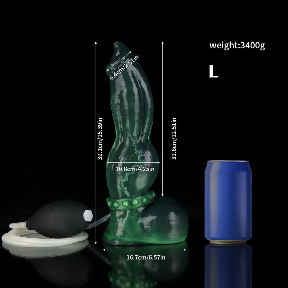 グリーンヴェノムデザインの射精ディルド