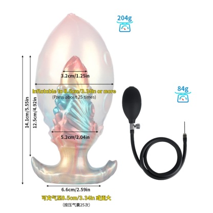 カラフルな空気入りディルド