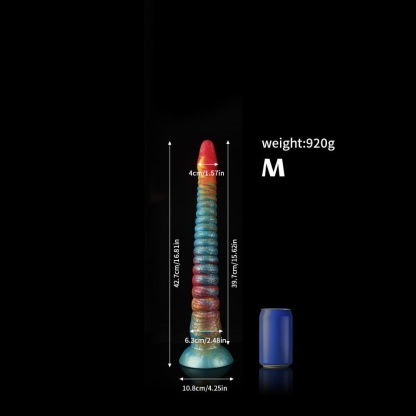 多彩なグラデーションで彩られたタコ風ディルド