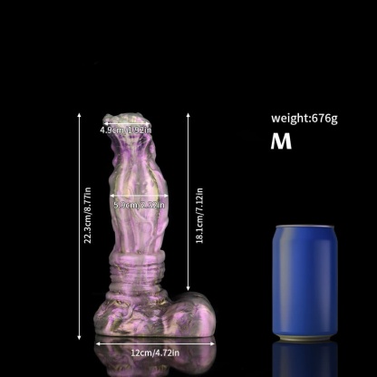 藤色の光沢を持つ藤花風ディルド