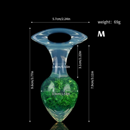 爱心クリスタルアナルプラグ 9色展開、3サイズ展開
