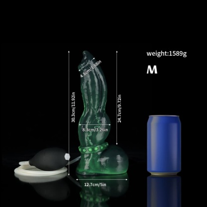 グリーンヴェノムデザインの射精ディルド