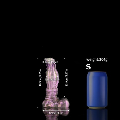 藤色の光沢を持つ藤花風ディルド