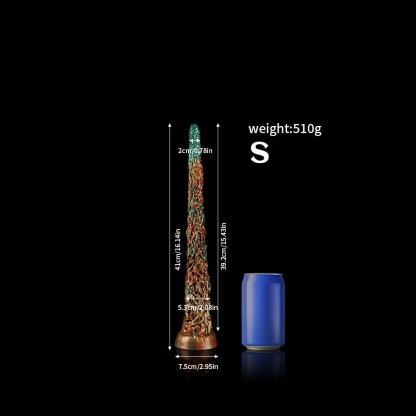 幻のような色合いで彩られたツタ型ディルド