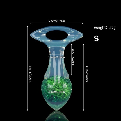 矢印型クリスタルアナルプラグ 9色、3サイズ