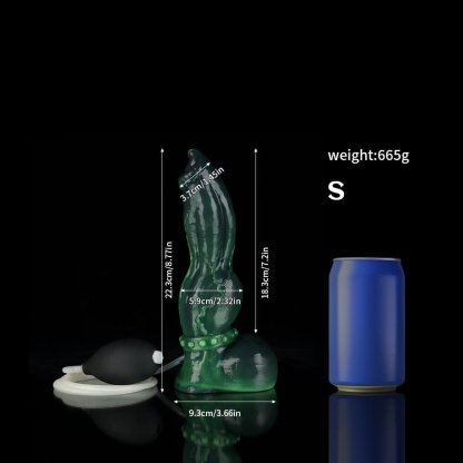 グリーンヴェノムデザインの射精ディルド