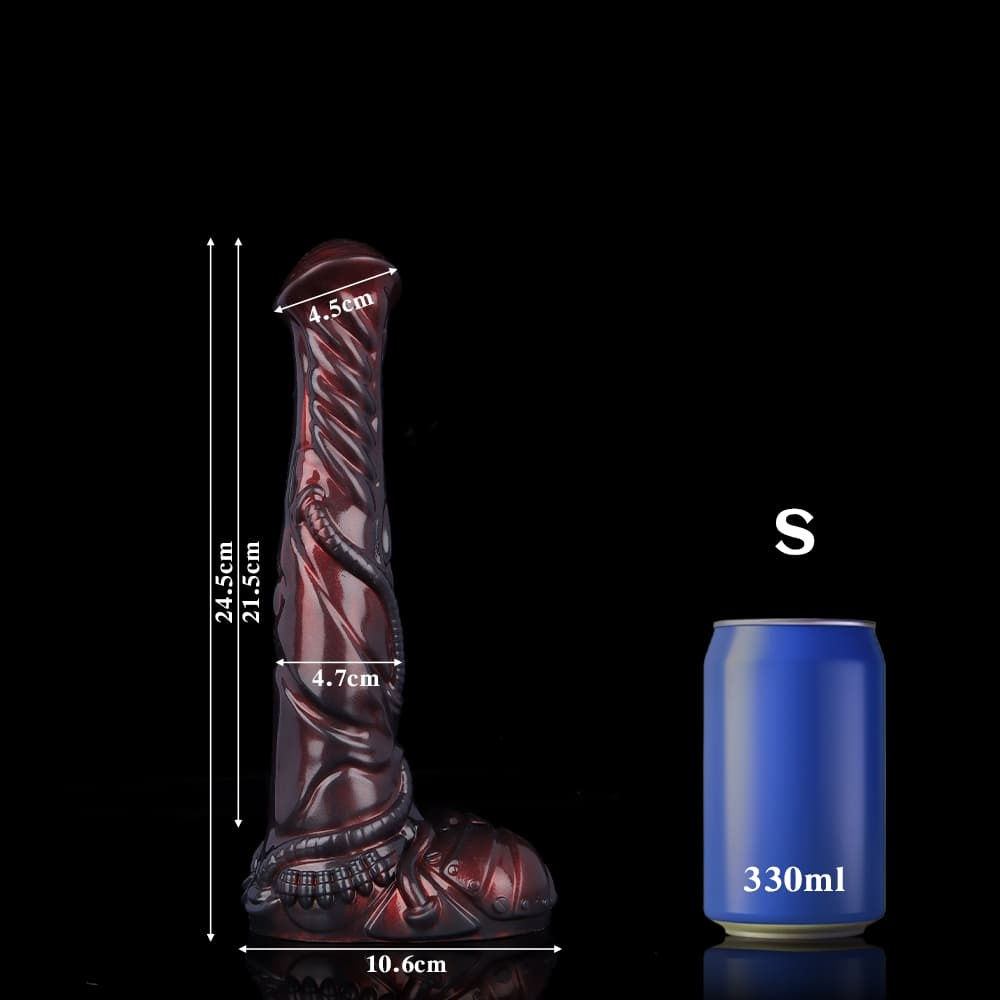 濃厚な赤銅色で彩られた機械戦馬型ディルド
