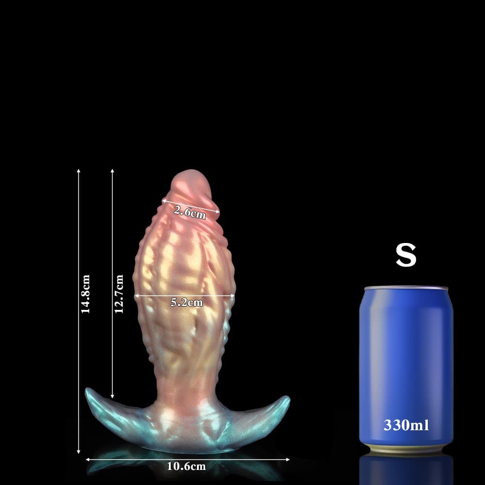 幻のような色合いで彩られたワンダーサラマンダー型アナルプラグ