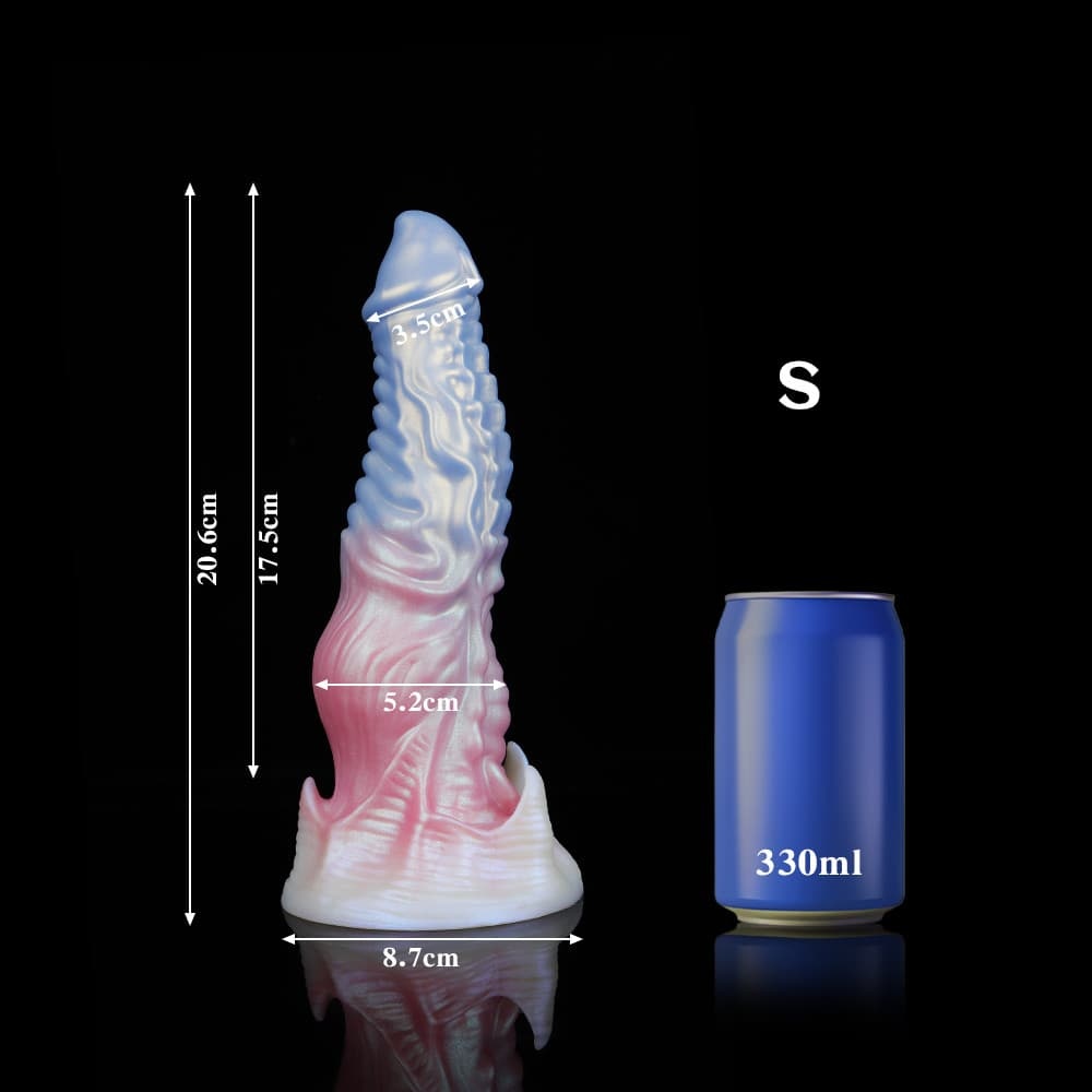 ピンクブルーグラデ、鬼魔風ディルド