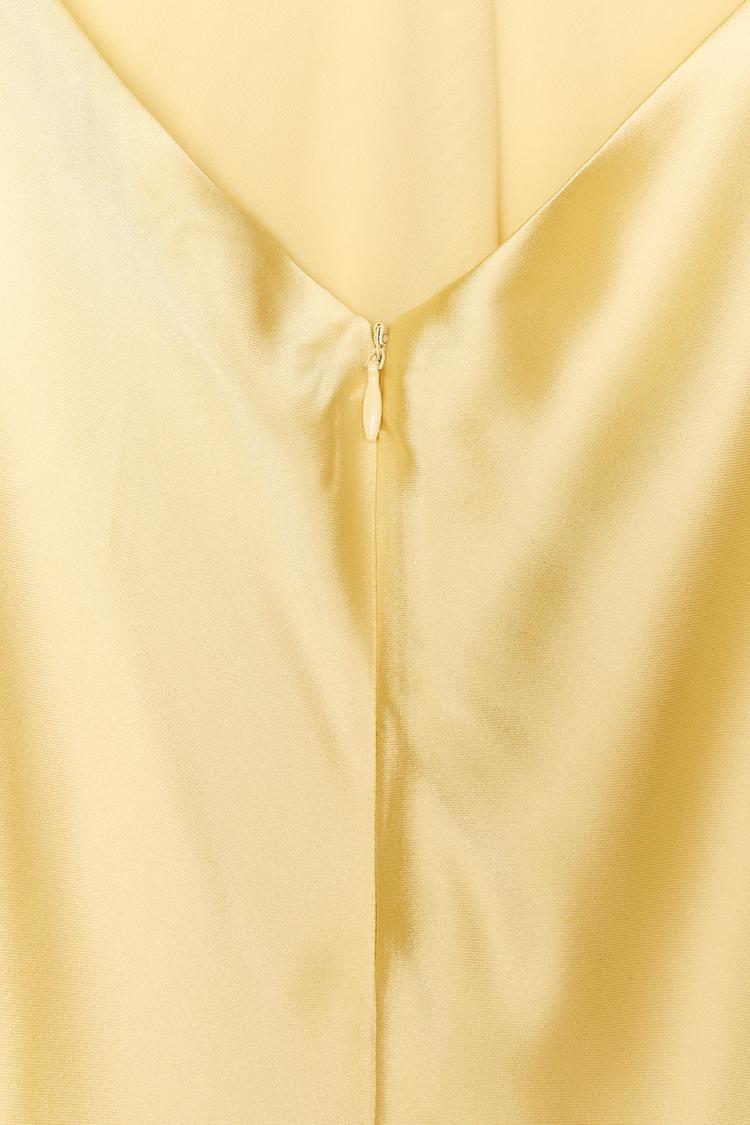 Satin Backless Midi Sling Dress