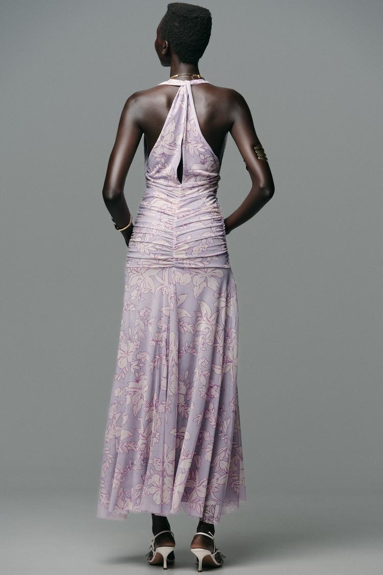 [Copy]Open Back Maxi Dress，Sleeveless Turtleneck