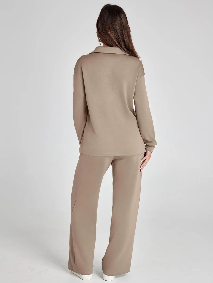 Women's Fall Transition 2-Piece Set - Breathable & Wrinkle Resistant Sweatsuits Sets