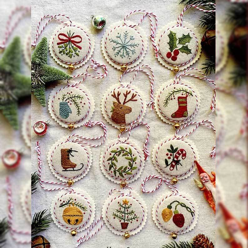 🔥HOT SALE🔥Hand Embroidery Christmas Ornaments kit