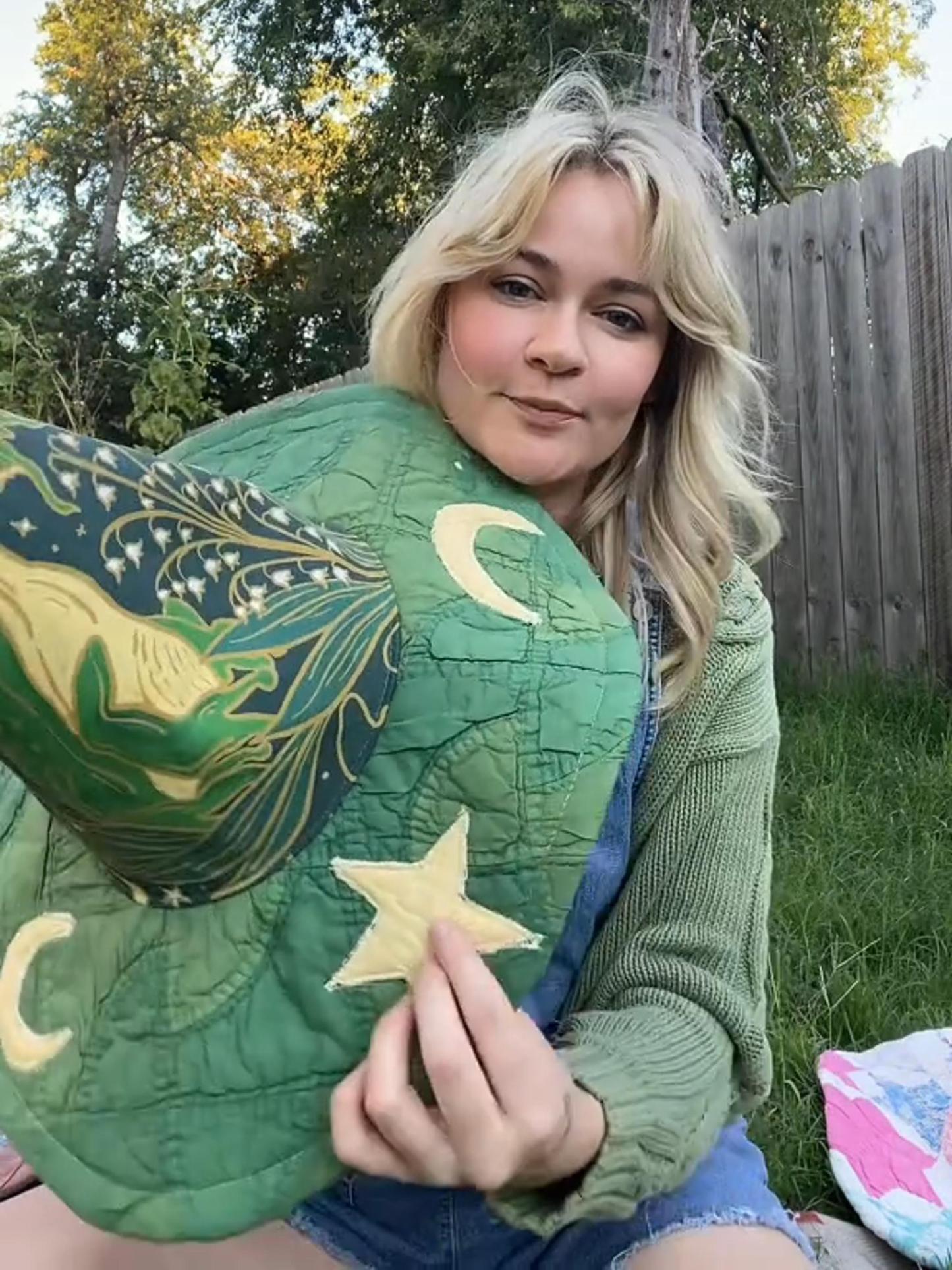 🔥HOT SALE👻🎃The Quilted Witch Hat | Handcrafted Folk Art Hat--BUY 2 FREE SHIPPING