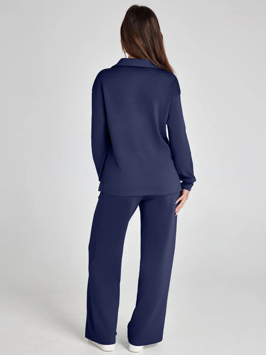 Women's Fall Transition 2-Piece Set - Breathable & Wrinkle Resistant Sweatsuits Sets