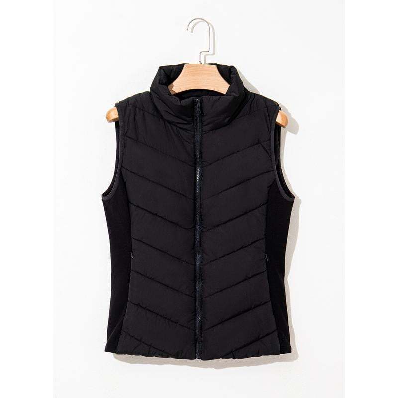 ⏰Hot Sale-Puffer Vest Women Sleeveless Zip Up Outerwear
