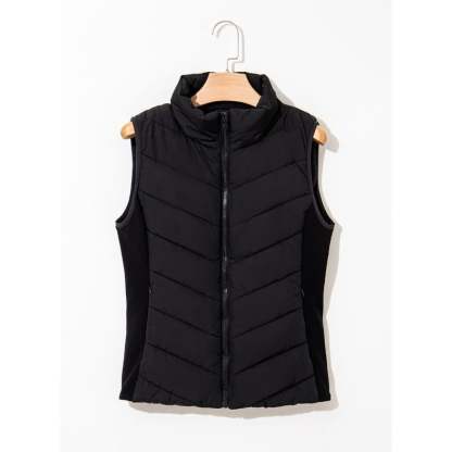 ⏰Hot Sale-Puffer Vest Women Sleeveless Zip Up Outerwear