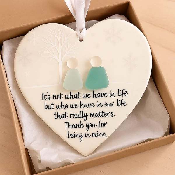 🔥HOT SALE🔥Heart-Shaped Sea Glass Friendship Decor🌊✨ Shaped by Nature & Crafted by Hand💝