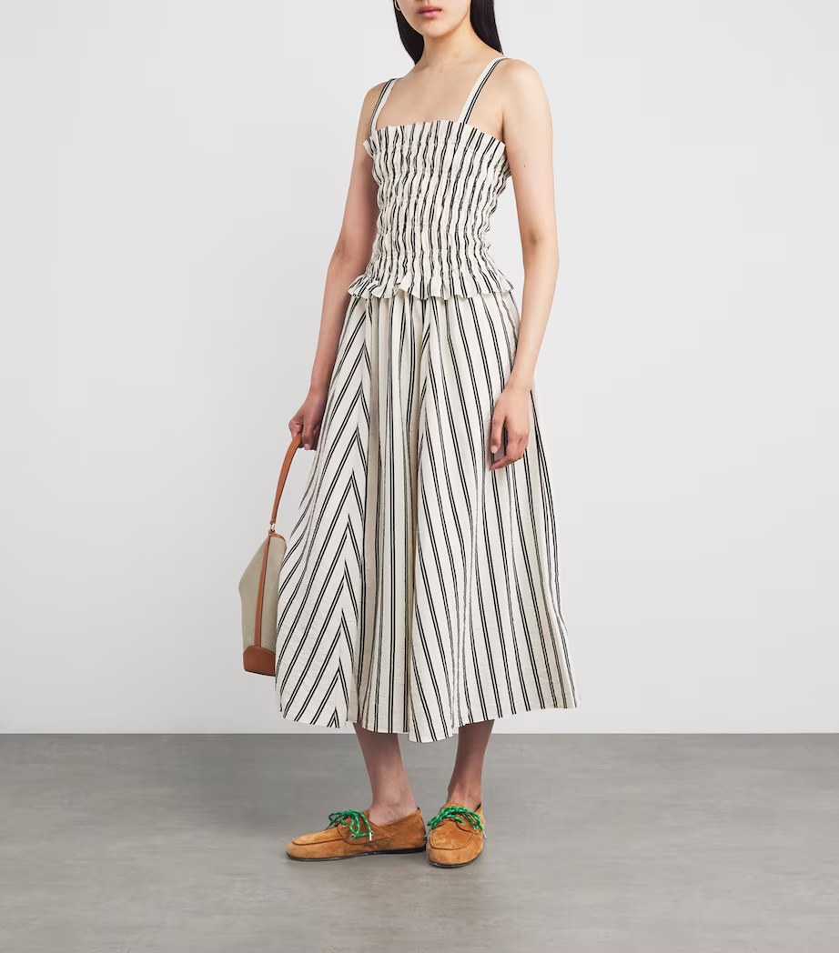 NEW🔥2025 Women's Stripe Midi Dress