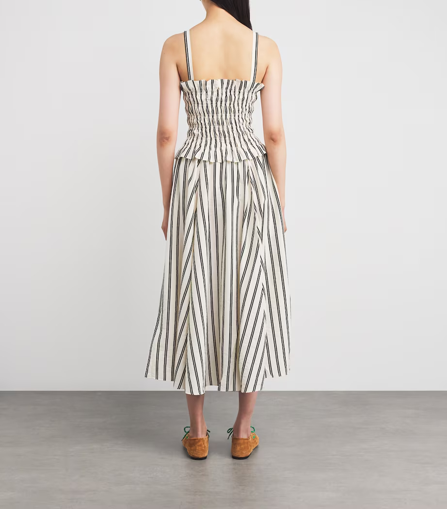 NEW🔥2025 Women's Stripe Midi Dress